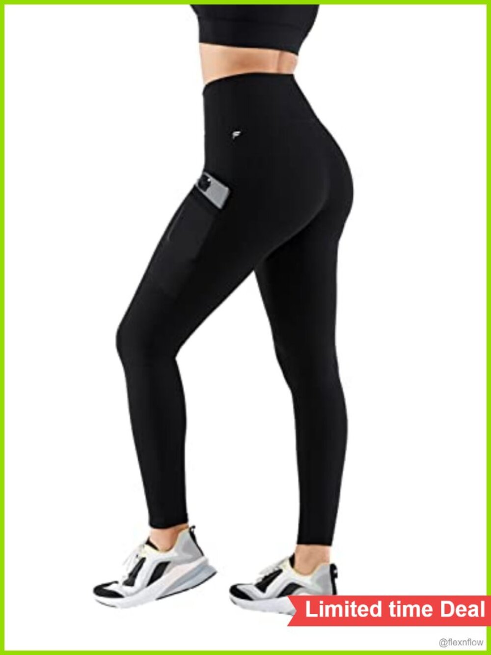 Fabletics PowerHold High-Waisted Leggings, Maximum Compression, Deep Pockets,